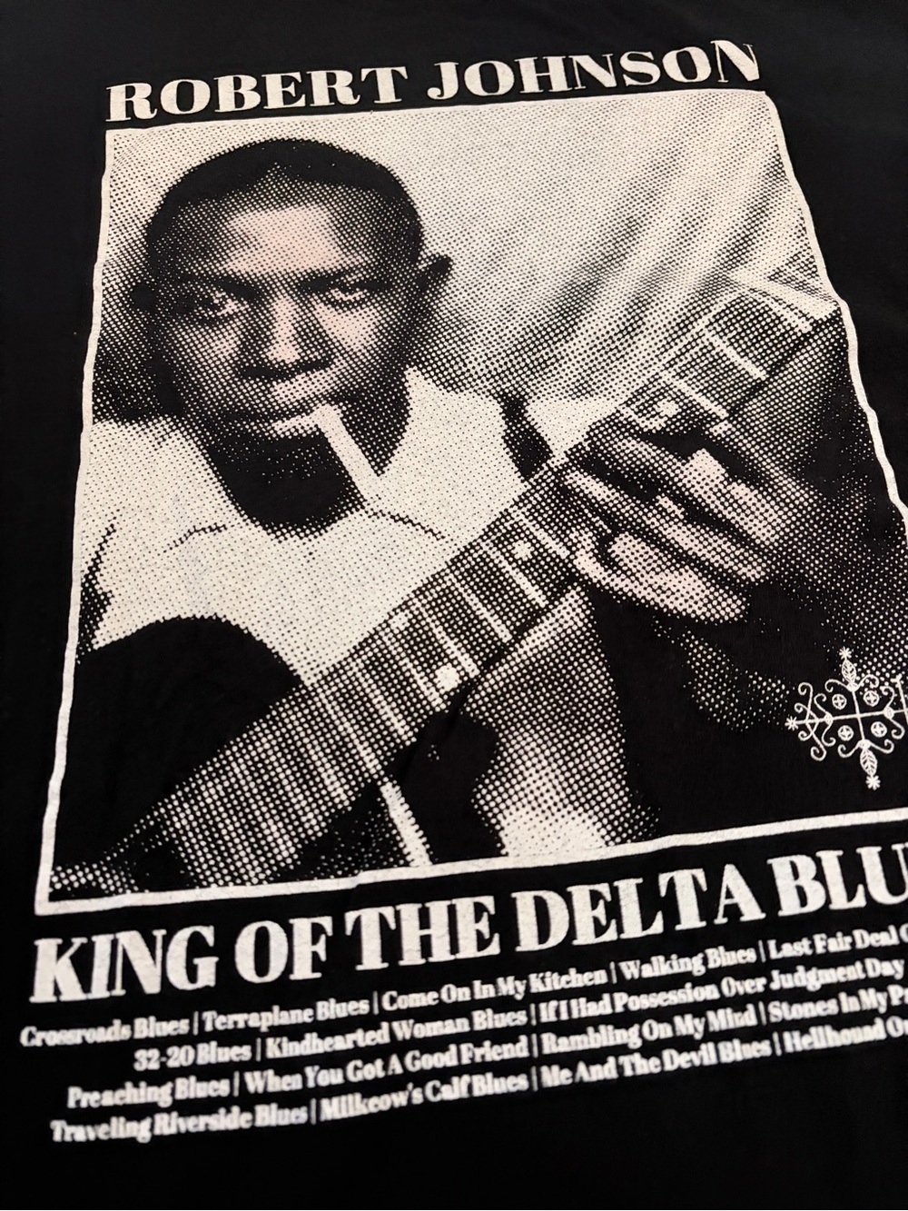 Gildan Black Graphic Tee 3XL `King of the Delta Blues’ - Picture 2 of 4